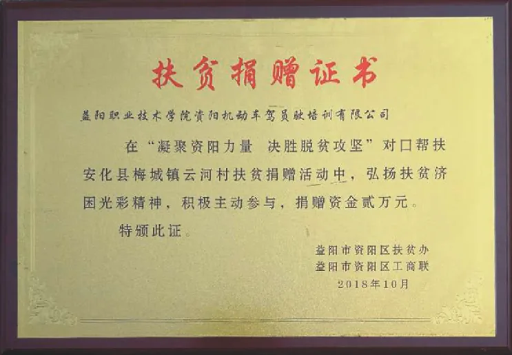 资阳驾校荣誉证书原件 19